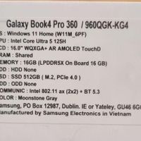 Galaxy Book4 pro 360 / 960QGK-KG4|رایانه همراه|تهران, چیتگر|دیوار
