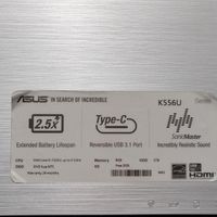 لبتاب Asus k556u|رایانه همراه|تهران, چهارصد دستگاه|دیوار