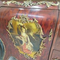 کنسول آینه((خمره ای))نقاشی برنز در حدنو|بوفه، ویترین، کنسول|تهران, امام حسین(ع)|دیوار