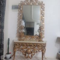ایینه شمعدان و میزتلویزیون برنز|میز تلویزیون|گلبهار, |دیوار