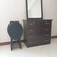میزعسلی تاشو، به همراه کمد و آینه|مبلمان خانگی و میز عسلی|تهران, استاد معین|دیوار