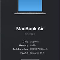 Macbook Air M1 512 8G Ram|رایانه همراه|تهران, شریف|دیوار