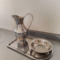 سماور گازی 6 لیتری نوبل با سینی پارچ و کاسه استیل|سماور، چای‌ساز، قهوه‌ساز|تهران, کوی نوبنیاد|دیوار