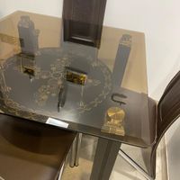 میز نهار خوری ۴ نفره شیشه ای|میز و صندلی غذاخوری|تهران, نارمک جنوبی|دیوار