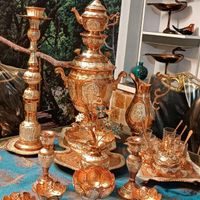 ست کامل سماور مس و روکش نقره|سماور، چای‌ساز، قهوه‌ساز|تهران, ابوذر (منطقه ۱۵)|دیوار