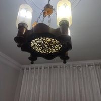 لوستر 4 شعله چوبی|لوستر و چراغ آویز|تهران, افسریه|دیوار