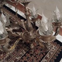 2 عدد لوستر برنز طرح فرشته 4 و5 شاخه|لوستر و چراغ آویز|تهران, دروازه شمیران|دیوار