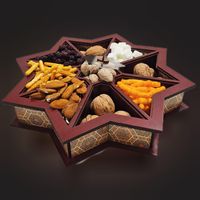 جعبه چوبی اجیل شکلات دمنوش هدیه یلدا|صنایع دستی و سایر لوازم تزئینی|تهران, بهارستان|دیوار