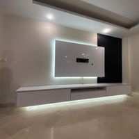 اجرای تخصصی تی وی وال tv wall با نورپردازی|میز تلویزیون|تهران, اندیشه (شهر زیبا)|دیوار