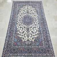 دوتا قالیچه جفت بافت کرک شادسر کاشان گل‌ابریشم|فرش|تهران, ونک|دیوار