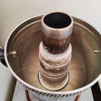 سماور گازی 6 لیتری نوبل با سینی پارچ و کاسه استیل|سماور، چای‌ساز، قهوه‌ساز|تهران, کوی نوبنیاد|دیوار
