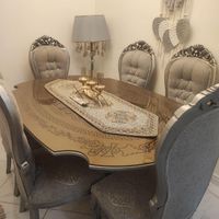 مبل استیل۷نفره جلو مبلی دوعددعسلی ناهارخوری۶نفره|مبلمان خانگی و میز عسلی|تهران, ایران|دیوار