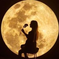 چراغ خواب دیسکی ماه بکگراند|چراغ خواب و آباژور|تهران, افسریه|دیوار