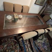 میز و صندلی ناهارخوری پارچه ترک در حد نو|میز و صندلی غذاخوری|تهران, استاد معین|دیوار