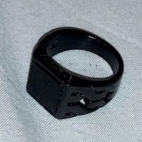 انگشتر مردانه مشکی استیل سایز ۱۱/۱۰ قطر ۲۰.۶mm|بدلیجات|تهران, شهرآرا|دیوار