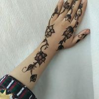 نقش حنا عربی هندی فانتزی و ساده|خدمات آرایشگری و زیبایی|چابهار, |دیوار
