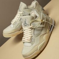 کتونی نایک ایر جردن ۴ کرمی Nike air Jordan 4|کیف، کفش، کمربند|تهران, فاطمی|دیوار