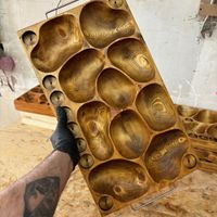 سینی مزه شات دار چوبی  اردو خوری چوبی|ظروف سرو و پذیرایی|تهران, کوی فردوس|دیوار