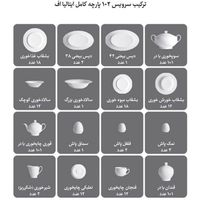 سرویس چینی زرین سری ایتالیا اف مدل رومانا|ظروف سرو و پذیرایی|تهران, مجیدیه|دیوار