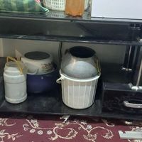 میزتلویزیون شیشه ای .گنجه بزرگ سالم|میز تلویزیون|گلبهار, |دیوار