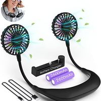 پنکه گردنی شارژی دارای LED|پنکه و تصفیه‌کنندهٔ هوا|تهران, الهیه|دیوار