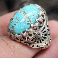 انگشتر نقره کلکسیونی فیروزه اصیل  اثر استاد موسوی|جواهرات|تهران, آرارات|دیوار