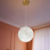 لوستر کره ماه مدرن 3d|چراغ خواب و آباژور|تهران, دروازه شمیران|دیوار