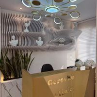 لوستر مدرن فلزی طلایی و کانتر سه بعدی|لوستر و چراغ آویز|تهران, پاسداران|دیوار