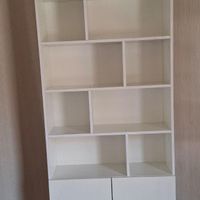 کتابخانه|کتابخانه، شلف، قفسه‌های دیواری|قم, امامزاده ابراهیم|دیوار