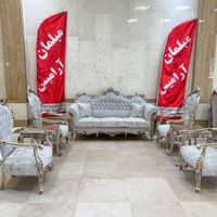 مبل استیل نقره ای وغذاخوری|مبلمان خانگی و میز عسلی|تهران, پیروزی|دیوار