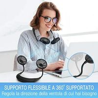 پنکه گردنی شارژی دارای LED|پنکه و تصفیه‌کنندهٔ هوا|تهران, الهیه|دیوار