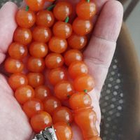 تسبیح سندلوس خوش عطر،خوش رنگ کهربایی با آویز نقره|جواهرات|تهران, سعادت‌آباد|دیوار