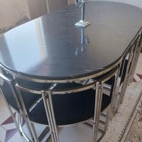 میز شیک و کمجا نهارخوری و غذاخوری شش نفره فلزی|میز و صندلی غذاخوری|تهران, حسن‌آباد باقرفر|دیوار