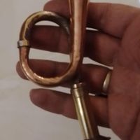 دو عدد شیپور برنجی ساخت هند ارتفاع ۱۶ سانت|کلکسیون اشیاء عتیقه|تهران, بهار|دیوار