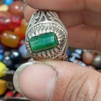 انگشتر نقره زمرد اصلی|جواهرات|بیرجند, |دیوار