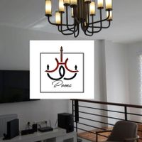 لوستر اسپرت مشکی سایز ده تا هجده شاخه|لوستر و چراغ آویز|کرج, منظریه|دیوار