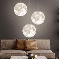 لوستر کره ماه مدرن 3d|چراغ خواب و آباژور|تهران, دروازه شمیران|دیوار