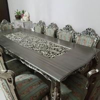 مبل ۹ نفره ودومیز ونهار خوری ۱۰ نفره وکنسول واینه|مبلمان خانگی و میز عسلی|تهران, امام حسین(ع)|دیوار