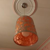 لوستر استوانه ای استیل طرح پروانه|لوستر و چراغ آویز|تهران, اباذر|دیوار