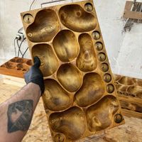 سینی مزه شات دار چوبی  اردو خوری چوبی|ظروف سرو و پذیرایی|تهران, کوی فردوس|دیوار