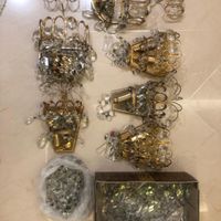۶ عدد لوستر دیواری آب طلا با کریستال اضافه|لوستر و چراغ آویز|تهران, نارمک|دیوار
