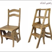 صندلی نردبان شو ، چهار پله ، سندبلاست شده ، محکم|صندلی و نیمکت|تهران, تجریش|دیوار
