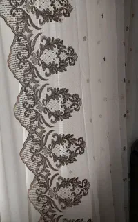 پرده حریر ودکور پرده برایدپنجره ۴نیم متر