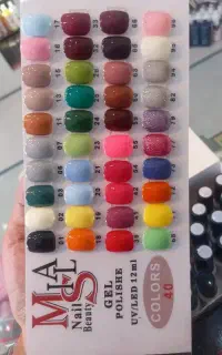 ۴۰ عدد لاکژل ناخن میسلا+کاتالوگ+تاپ کات