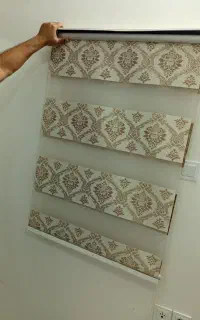 پرده زبرا در حد نو