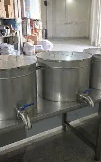 فروش دیگ چلوپز و خورشت پز 25 کیلویی - درب دوطرفه