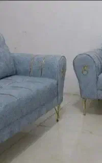مبل راحتی آنیل 7 نفره پایه چوبی و فلزی