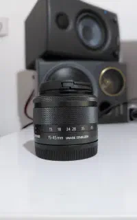 فروش لنز 45 15 ef-m کنون کاملا نو و در حد آک