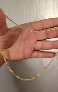 فروش زنجیر طنابی طلا(گردنبند)