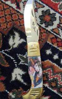 چاقو هفت دنده طرح دار